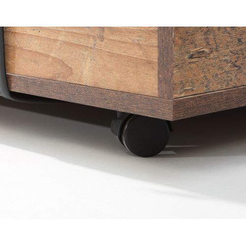 Table basse FOBYA Imitation vieux chêne et noir vue détaillée