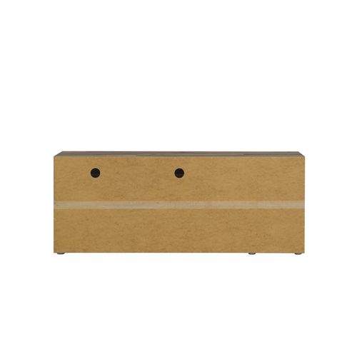 Meuble TV L.153cm GAIA Imitation bois et béton