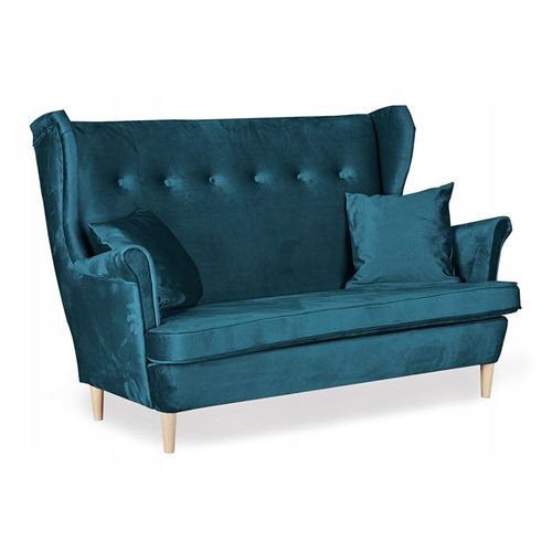 Salon Diana - Ensemble Complet - Canapé, Fauteuils à Oreilles Et Poufs