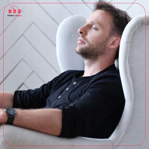 Fauteuil à Oreilles Scandinave Zoja, Gris / Gris Cendré, Monolit Brillant