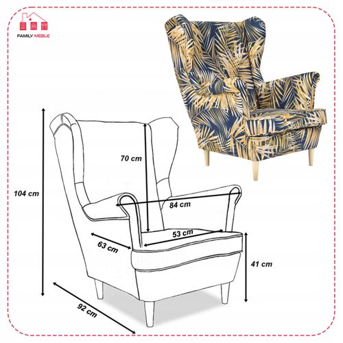 Fauteuil - Family - Ari Print - Multicolore - Poly 9 - Réf 6973