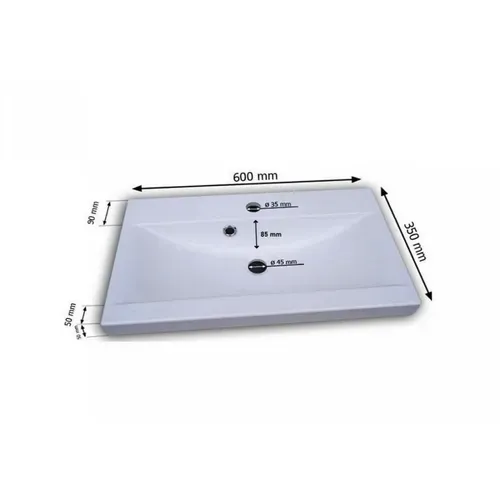 Salle De Bain Suspendue Lavabo 2 Colonnes + Armoire Miroir Matera Mat / Blanc Brillant
