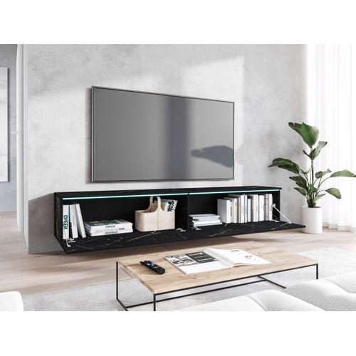 Meuble TV 180 Cm San Sebastian Mat Suspendu Ou Posé