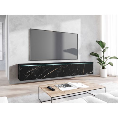Meuble TV 180 Cm San Sebastian Mat Suspendu Ou Posé