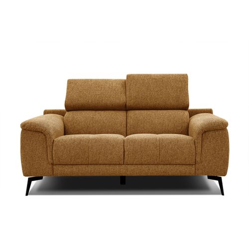 Canapé Droit Fiero 2 Places Tissu Orange