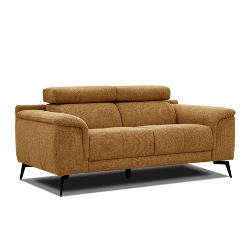 Canapé Droit Fiero 2 Places Tissu Orange