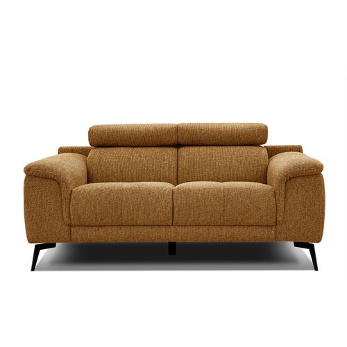 Canapé Droit Fiero 2 Places Tissu Orange