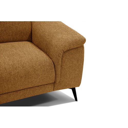 Canapé Droit Fiero 2 Places Tissu Orange