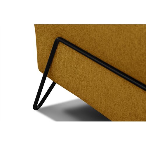Canapé Droit 2 Places Tissu Jaune Lorem