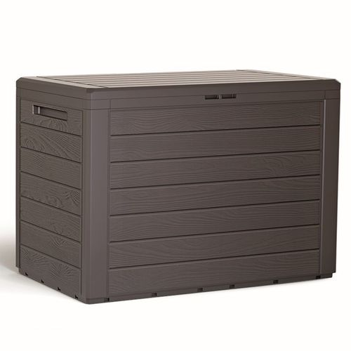 Coffre de jardin 190l Plastique Ocre Foncé Woodebox 78 X 43,3 X 55 Cm