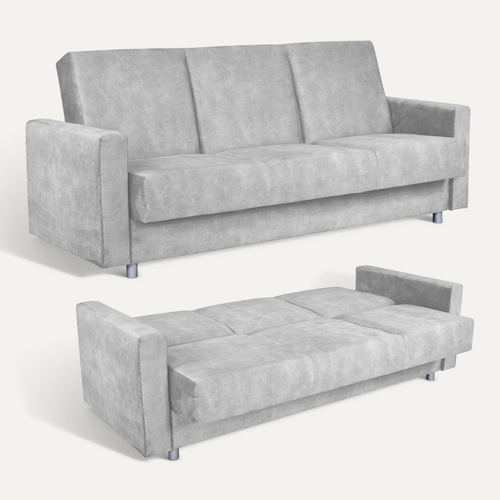 Canapé Convertible - Family - Alicja - Gris - Convertible - Aura 13