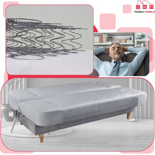 Canapé Convertible - Family - Royal - Gris - Convertible