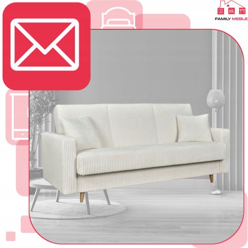 Canapé Convertible - Family - Rene - Beige - Coffre, Convertible