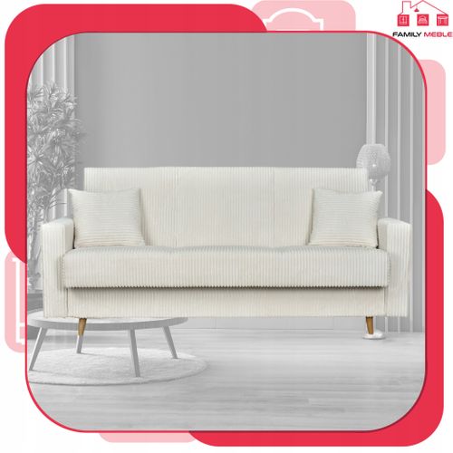 Canapé Convertible - Family - Rene - Beige - Coffre, Convertible