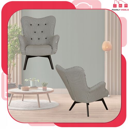 Fauteuil - Family - Luna Print - Noir