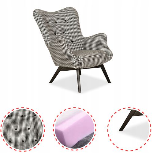 Fauteuil - Family - Luna Print - Noir