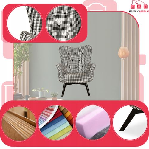 Fauteuil - Family - Luna Print - Noir