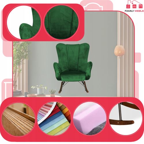 Fauteuil à Bascule - Family - Luna - Vert - Bascule - Royal 33 - Réf 4829