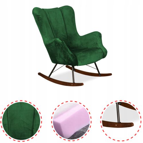 Fauteuil à Bascule - Family - Luna - Vert - Bascule - Royal 33 - Réf 4829