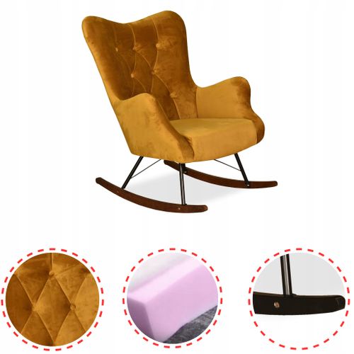 Fauteuil à Bascule - Family - Luna - Jaune - Bascule - Royal 10 - Réf 4959