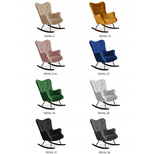 Fauteuil à Bascule - Family - Luna - Jaune - Bascule - Royal 10 - Réf 4959