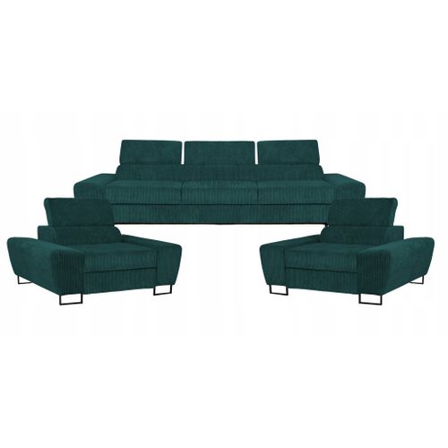 Canapé Convertible - Family - Savio - Vert - Convertible - Réf 9763