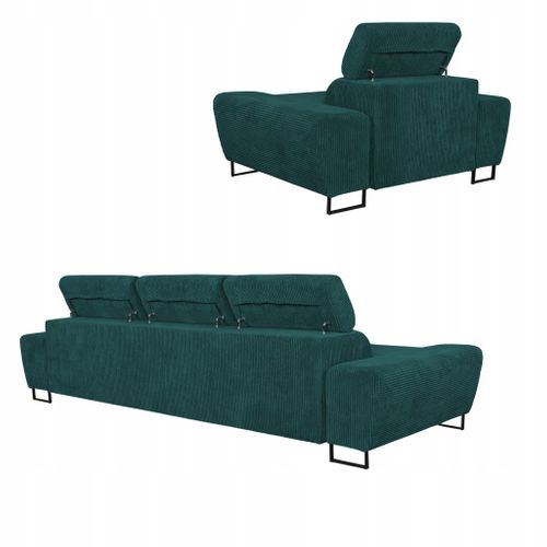 Canapé Convertible - Family - Savio - Vert - Convertible - Réf 9763