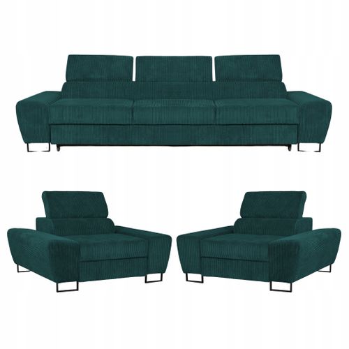 Canapé Convertible - Family - Savio - Vert - Convertible - Réf 9763