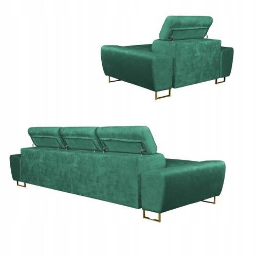 Canapé Convertible - Family - Bosso - Vert - Convertible - Réf 9992
