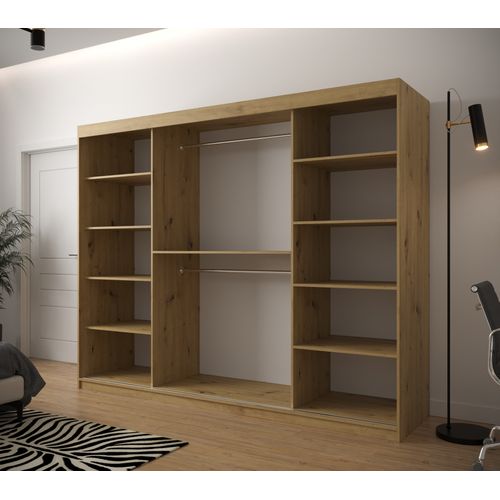 Armoire à Portes Coulissantes Jodełka 200/250/62 3 Portes (artisan)