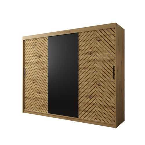 Armoire à Portes Coulissantes Jodełka 200/250/62 3 Portes (artisan)