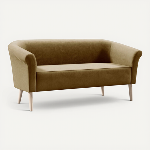 Canapé Scandinave 3 Places Espero En Tissu - Marron