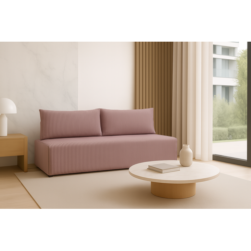 Canapé Luno Rose en velours