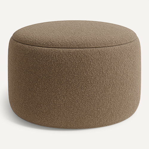 Puf Rond Beige Pouf Rond Moon Ø40x40 Cm - Beige - Pouf - Poire BUT
