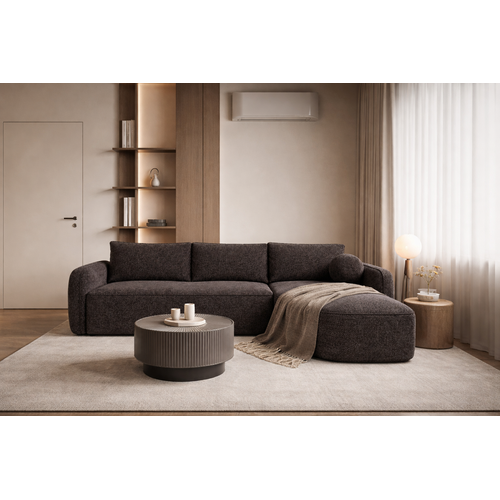 Milo Braun, Canapé angle convertible 3 Places   230 × 160 Cm