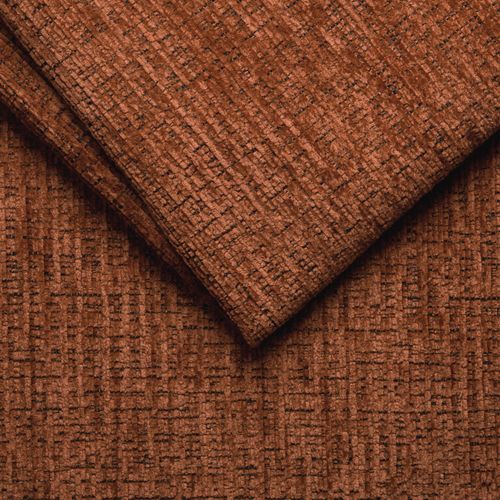 Canapé D'angle 5 Places Morello Avec 1 X Relax Zero Gravity, Tissu Orange Foncé