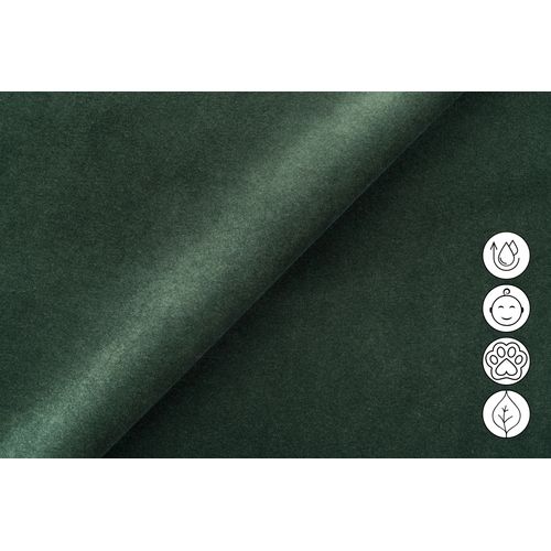 Canapé D'angle Relax 4 Places Gauche Fiero, Tissu Velours Vert