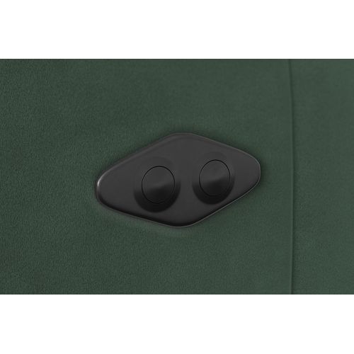 Canapé D'angle Relax 4 Places Gauche Fiero, Tissu Velours Vert