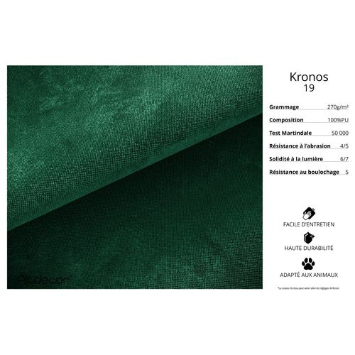 Canapé D'angle Convertible Alesia-l 231x140x90, Angle Gauche, Velours - Vert