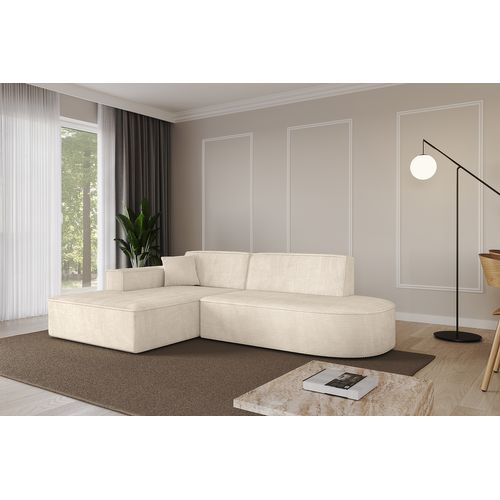 Canapé D'angle Irea-l1-v4 232x165x77  Angle Gauche En Tissu -  Beige