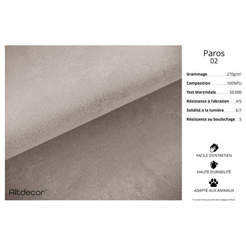 Canapé D'angle Mari-l3 413x171x79,5 Angle Droit En Velours - Marron Clair
