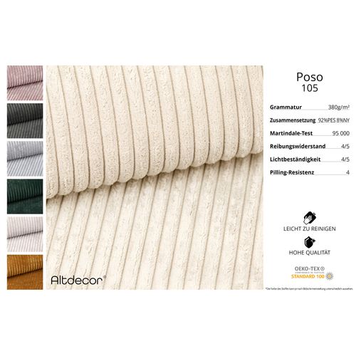 Canapé D'angle Convertible Eskar-l 266x176x84 Angle Gauche En Tissu - Beige Sable