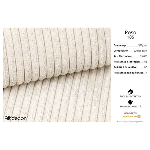 Lit Tapissé Avec Un Coffre De Rangement - Beige Sora-z 120x200