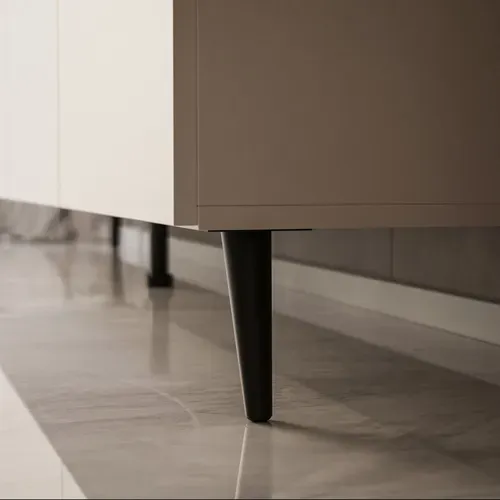 Meuble TV Colgante Cachemire 200 Cm Sur Pieds Noirs