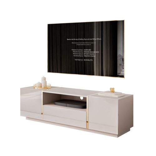 Meuble TV Onyx Cachemire Haute Brillance