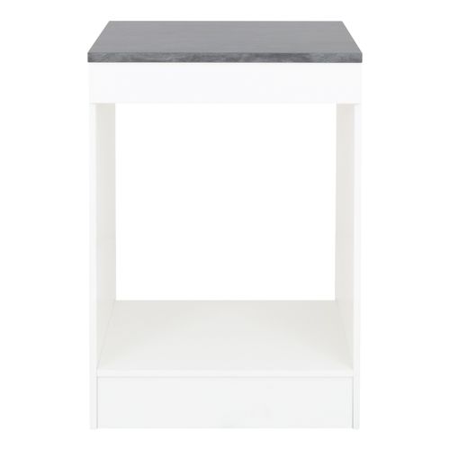 Bas four 60 cm ELSA blanc vue de face