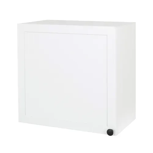 Haut 60 cm 1 porte ELSA blanc vue de profil