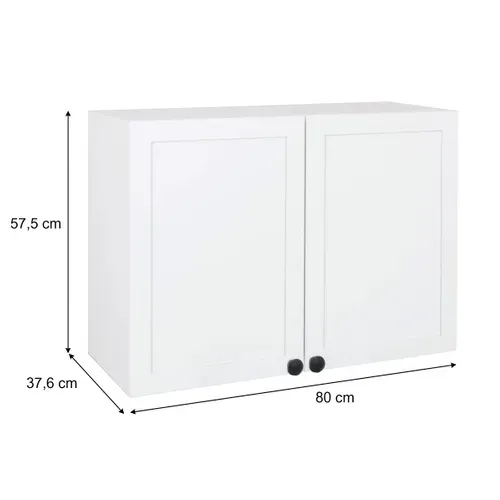 haut 80 cm 2 portes ELSA blanc