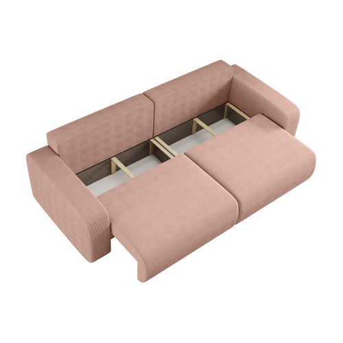 Canapé Convertible Pianioo Avec Coffre De Rangement – Gris Clair Élégant