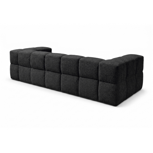 Canapé Bubble Valley 3 Places Convertible – Noir Tissu Bouclé Luxueux, Design Moderne